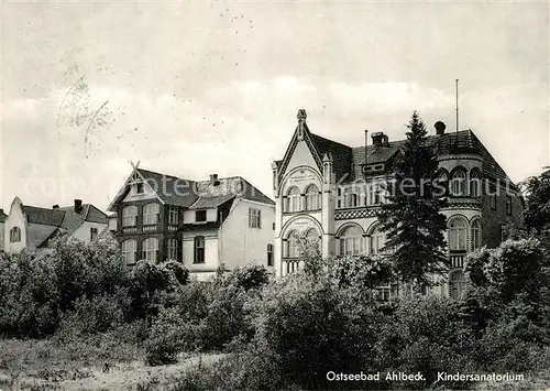 AK / Ansichtskarte Ahlbeck_Ostseebad Kindersanatorium Ahlbeck_Ostseebad