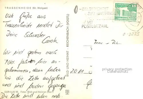 AK / Ansichtskarte Trassenheide_Usedom Strand Windmuehle Trassenheide Usedom