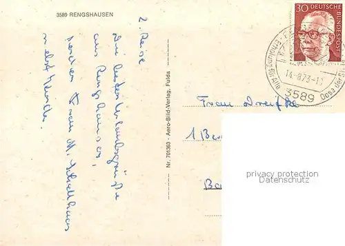 AK / Ansichtskarte Rengshausen_Hessen Panorama Rengshausen Hessen