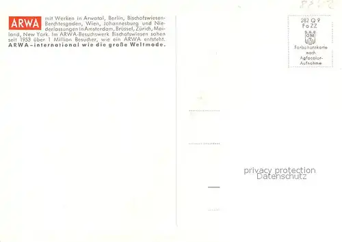 AK / Ansichtskarte Bischofswiesen ARWA Struempfe Fabrik Alpenblick Bischofswiesen