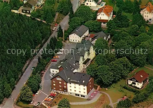 AK / Ansichtskarte Hahnenklee Bockswiese_Harz Dr Schuessler Sanatorium Fliegeraufnahme Hahnenklee Bockswiese