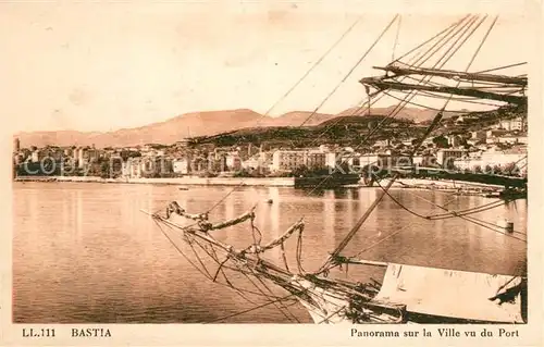 AK / Ansichtskarte Bastia Panorama sur la Ville vu du Port Bastia