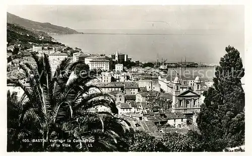 AK / Ansichtskarte Bastia Vue sur la Cathedrale et la Ville Bastia