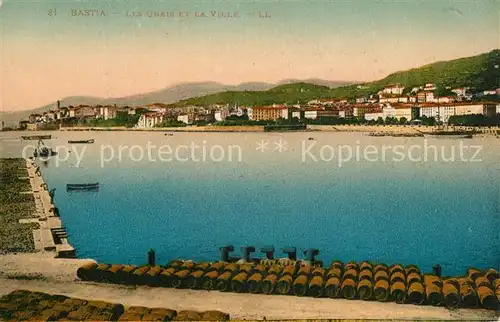 AK / Ansichtskarte Bastia Les Quais et la Ville Bastia