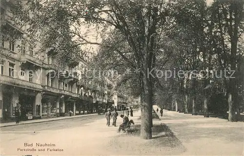 AK / Ansichtskarte Bad_Nauheim Parkstrasse und Parkallee Bad_Nauheim