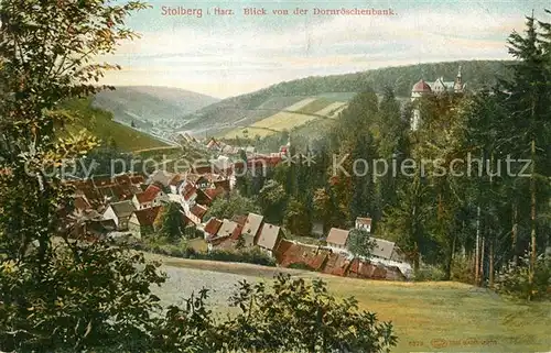 AK / Ansichtskarte Stolberg_Harz Blick von der Dornr?schenbank Stolberg Harz