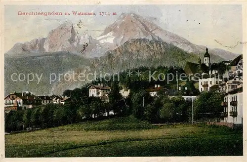 AK / Ansichtskarte Berchtesgaden mit Watzmann Berchtesgaden
