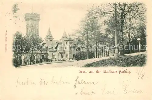 AK / Ansichtskarte Barmen_Wuppertal Stadthalle Barmen Wuppertal