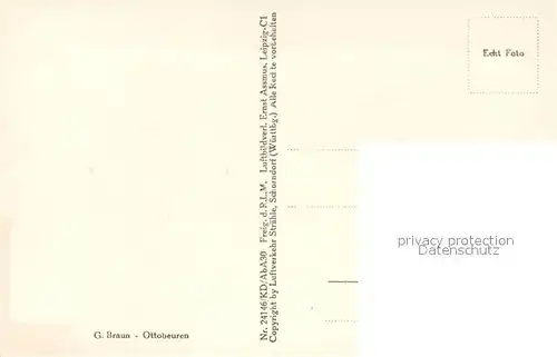 AK / Ansichtskarte Ottobeuren Fliegeraufnahme  Ottobeuren