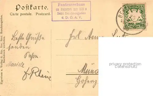 AK / Ansichtskarte Funtenseehaus am Steinernen Meere Funtenseehaus