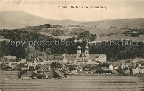 AK / Ansichtskarte Kloster_Metten vom Himmelberg Kloster_Metten