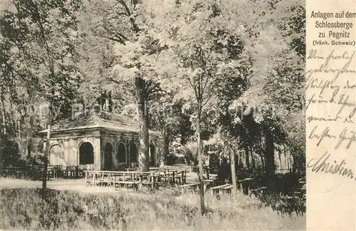 AK / Ansichtskarte Pegnitz Anlagen auf dem Schlossberg Pegnitz