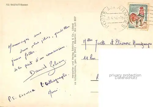 AK / Ansichtskarte Rastatt Fliegeraufnahme  Rastatt