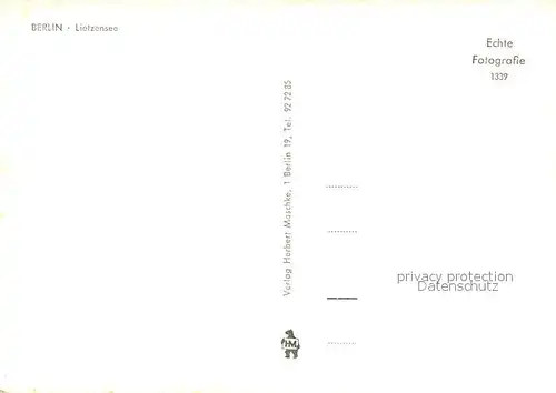 AK / Ansichtskarte Berlin Lietzensee Berlin