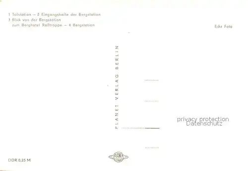 AK / Ansichtskarte Thale_Harz Personenschwebebahn  Thale_Harz