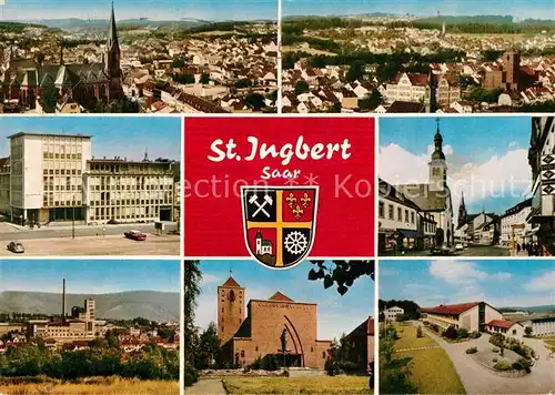 AK / Ansichtskarte St_Ingbert Fliegeraufnahmen Kirchen  St_Ingbert