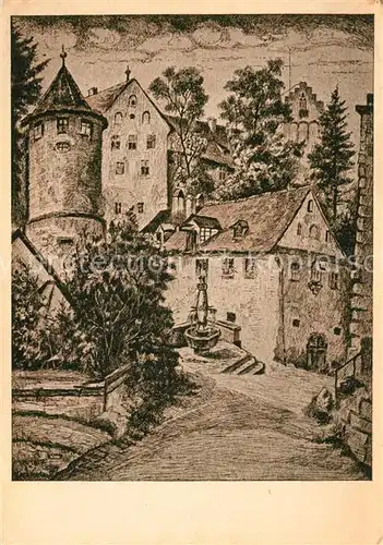 AK / Ansichtskarte Meersburg_Bodensee Das B?renbr?nnle am Schlo Meersburg Bodensee