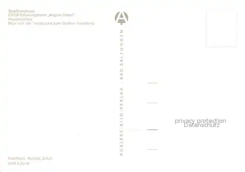 AK / Ansichtskarte Friedrichroda FDGB Erholungsheim August Bebel Heuberghaus Grosser Inselsberg Winter Friedrichroda