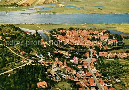 AK / Ansichtskarte Hitzacker_Elbe Fliegeraufnahme Hitzacker Elbe
