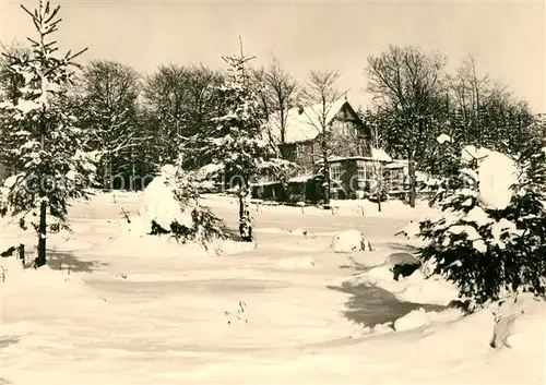 AK / Ansichtskarte Brotterode Gast Pensionshaus Mommelstein Winter Brotterode