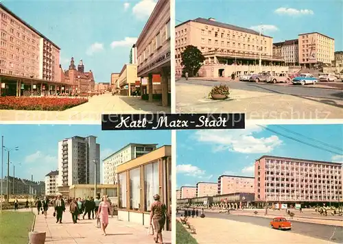 AK / Ansichtskarte Karl Marx Stadt Rosenhof Interhotel Chemnitzer Hof Wilhelm Pieck Strasse  Karl Marx Stadt