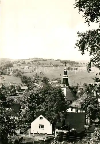AK / Ansichtskarte Seiffen_Erzgebirge Kirche Panorama Seiffen Erzgebirge