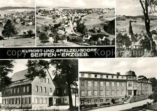 AK / Ansichtskarte Seiffen_Erzgebirge Panoramen FDGB Erholungsheim Berghof Heimat Spielzeug Museum Seiffen Erzgebirge