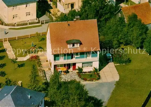 AK / Ansichtskarte Bischofsgruen Fliegeraufnahme Pension Inge Kaiser Bischofsgruen