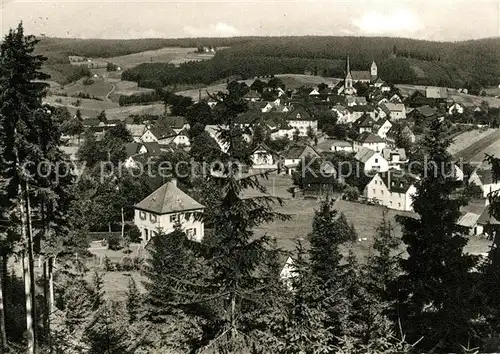 AK / Ansichtskarte Bischofsgruen Blick vom Huegelfelsen Bischofsgruen