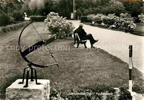 AK / Ansichtskarte Friedrichroda Puschkinpark Friedrichroda