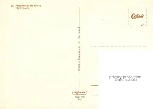 AK / Ansichtskarte Ruedesheim_Rhein Rheinstrasse Ruedesheim Rhein