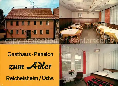 AK / Ansichtskarte Reichelsheim_Odenwald Gasthaus Pension zum Adler Reichelsheim Odenwald