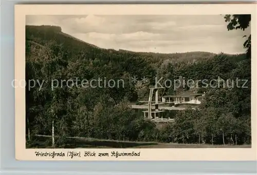 AK / Ansichtskarte Friedrichroda Schwimmbad Friedrichroda