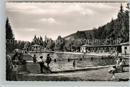AK / Ansichtskarte Wildemann Schwimmbad Wildemann
