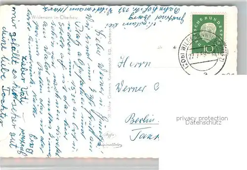 AK / Ansichtskarte Wildemann Schwimmbad Wildemann