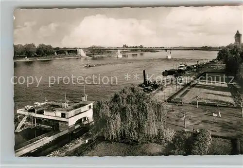 AK / Ansichtskarte Worms_Rhein Rheinanlagen Worms Rhein