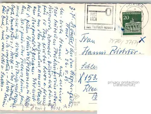 AK / Ansichtskarte Hoexter_Weser Fliegeraufnahme Hoexter Weser