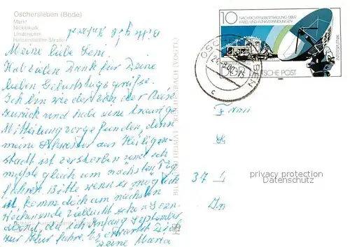 AK / Ansichtskarte Oschersleben_Bode Markt Nickelkulk Lindenpark Halberstaedter Strasse Oschersleben_Bode