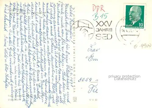 AK / Ansichtskarte Plauen_Vogtland Punkthaeuser an der Bahnhofstrasse Hochhaeuser Plauen_Vogtland