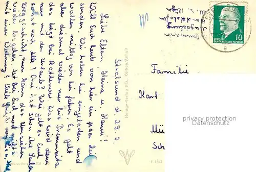 AK / Ansichtskarte Stralsund_Mecklenburg_Vorpommern Neuer Markt Stralsund_Mecklenburg