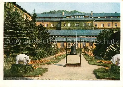 AK / Ansichtskarte Meissen_Elbe_Sachsen Staatliche Prozellan Manufaktur Werkshof Meissen_Elbe_Sachsen