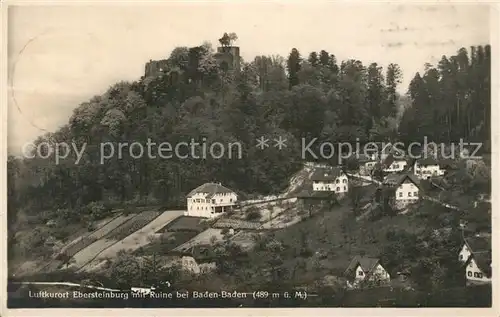 AK / Ansichtskarte Ebersteinburg Ruine Ebersteinburg