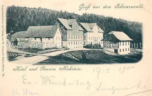 AK / Ansichtskarte Ruhestein Hotel Pension Ruhestein