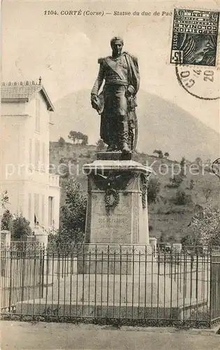 AK / Ansichtskarte Corte Statue du duc de Padove Corte