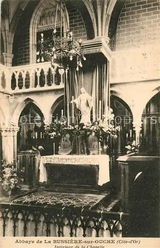 AK / Ansichtskarte La_Bussiere sur Ouche Abbaye Interieur de la Chapelle La_Bussiere sur Ouche