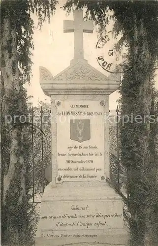 AK / Ansichtskarte Nuits Saint Georges Monument Leon Mesny de Boiseaux Nuits Saint Georges