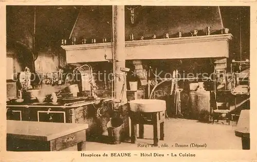 AK / Ansichtskarte Beaune_Cote_d_Or_Burgund Hospices de Beaune Hotel Dieu La Cuisine Beaune_Cote_d_Or_Burgund