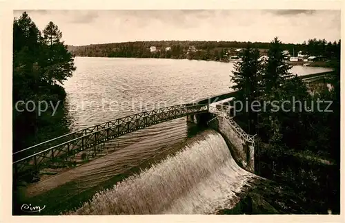 AK / Ansichtskarte Semur en Auxois Lac de Pont La Digue Semur en Auxois