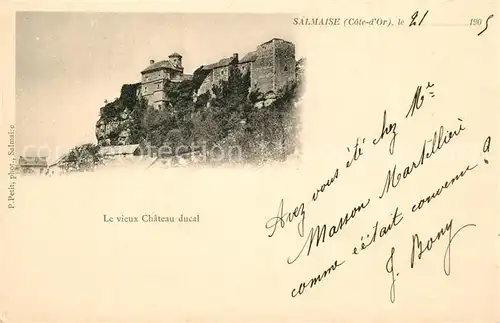 AK / Ansichtskarte Salmaise Le vieux Chateau ducal Salmaise