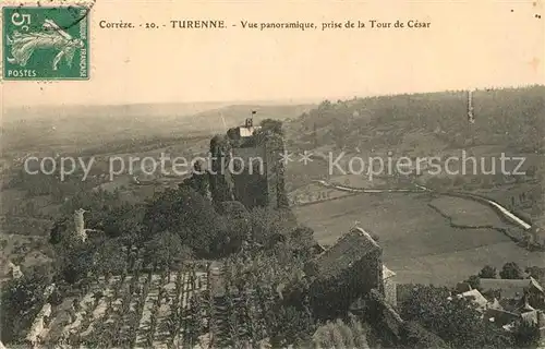 AK / Ansichtskarte Turenne Vue panoramique prise de la Tour de Cesar Turenne